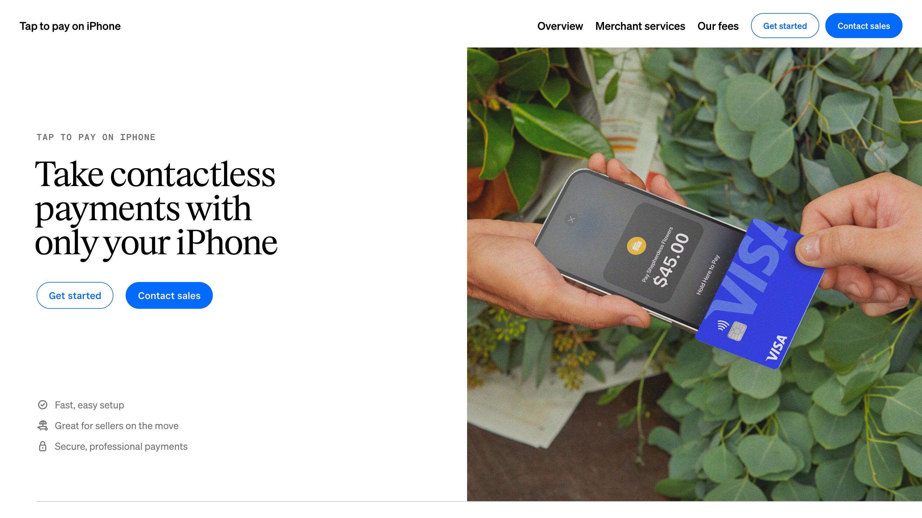 Tap to pay on iPhone hero